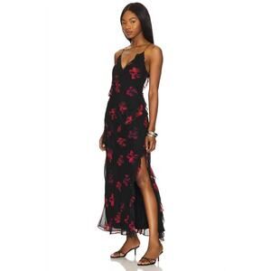 Rails Kariselle Maxi Slip Dress in Dark Azalea S